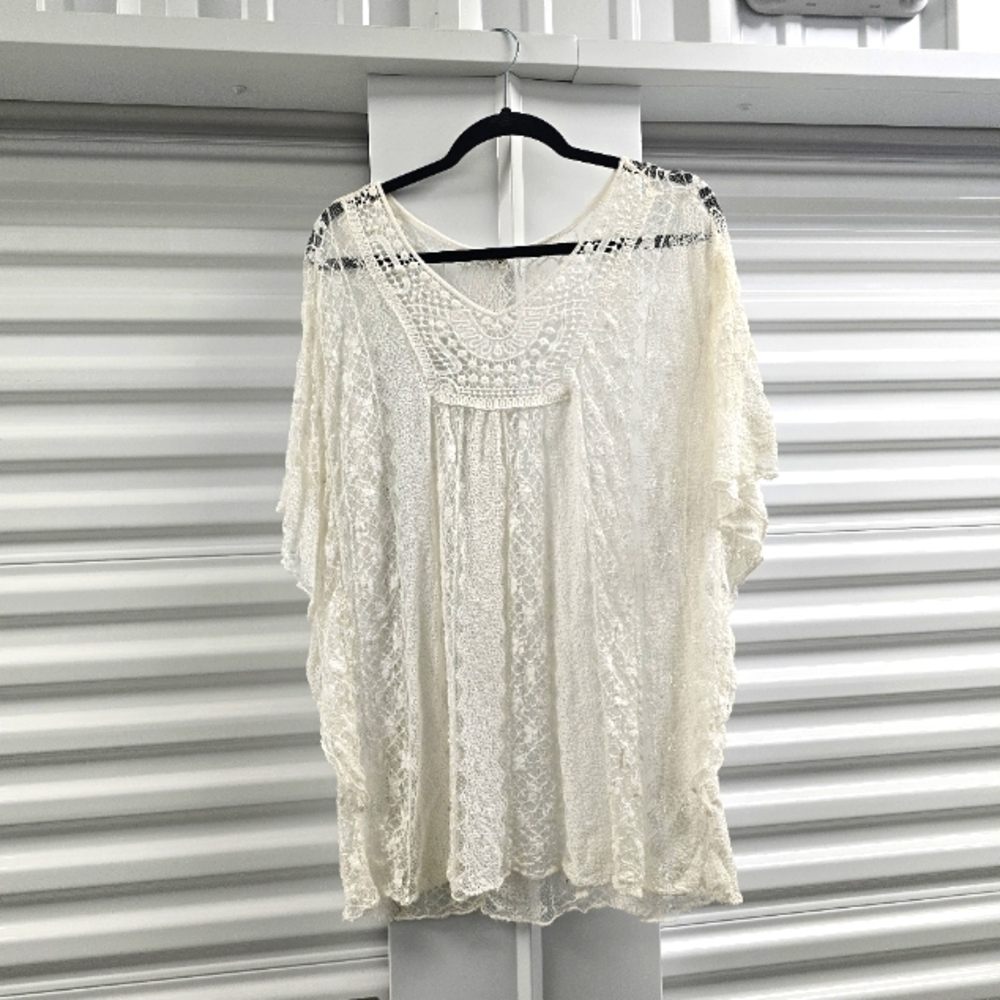Today brand sheer beautiful overshirt
